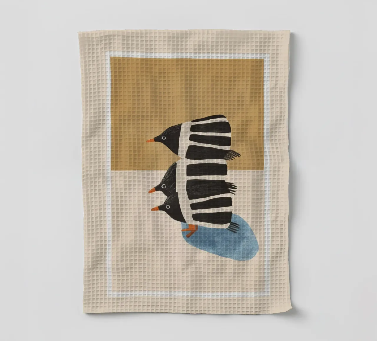 Minimal Penguin Stack canovaccio da cucina da cityart