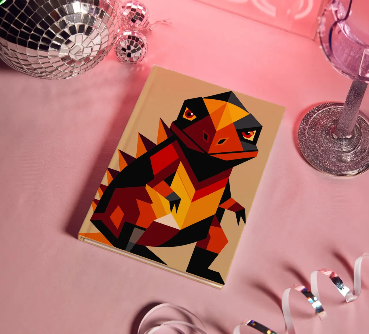 komodo geometrics ilustration notebook by nemaro