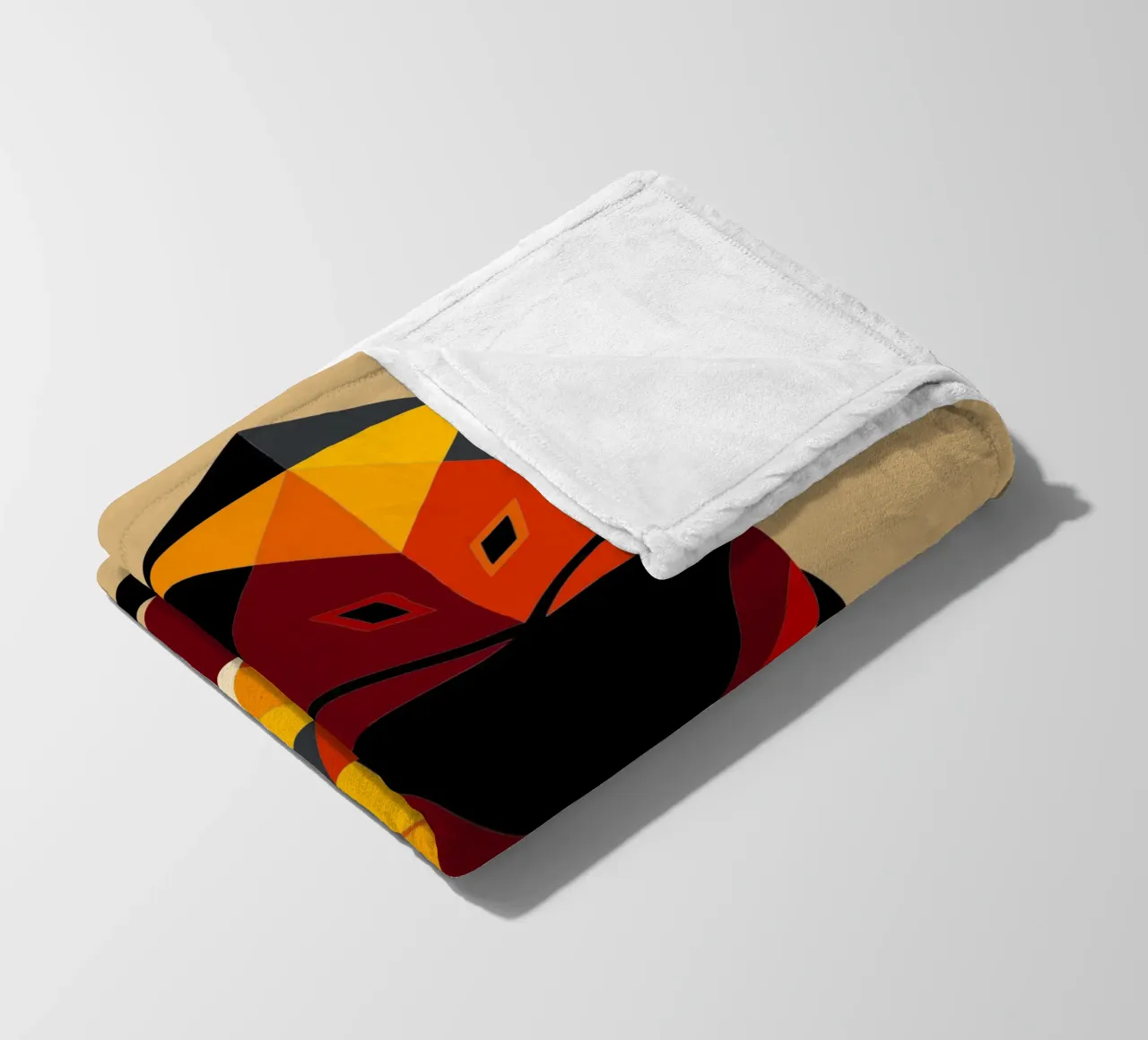 ilustrazione geometrica di komodo coperta in pile da nemaro