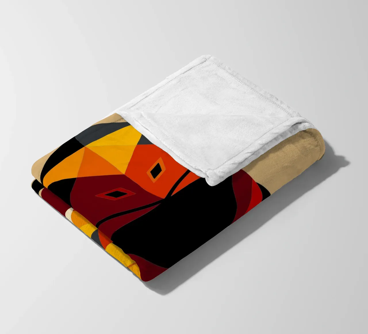 ilustrazione geometrica di komodo coperta in pile da nemaro