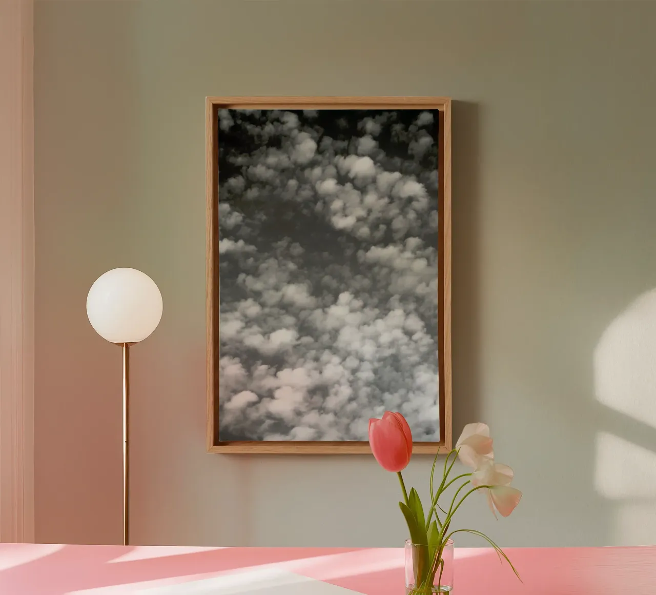 Sky, Clouds And Counting Sheep canvas van Studio Nahili