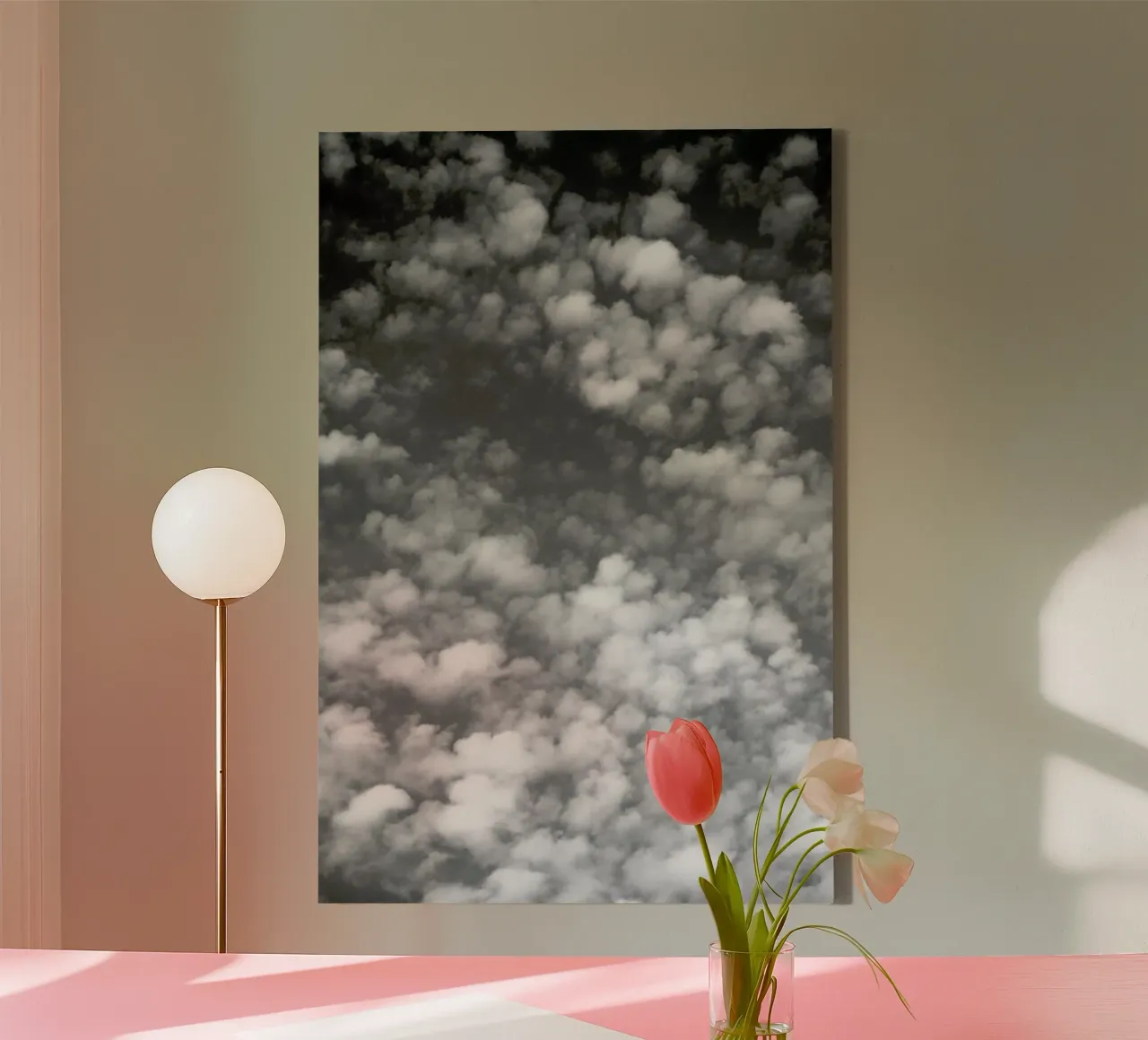 Sky, Clouds And Counting Sheep canvas van Studio Nahili
