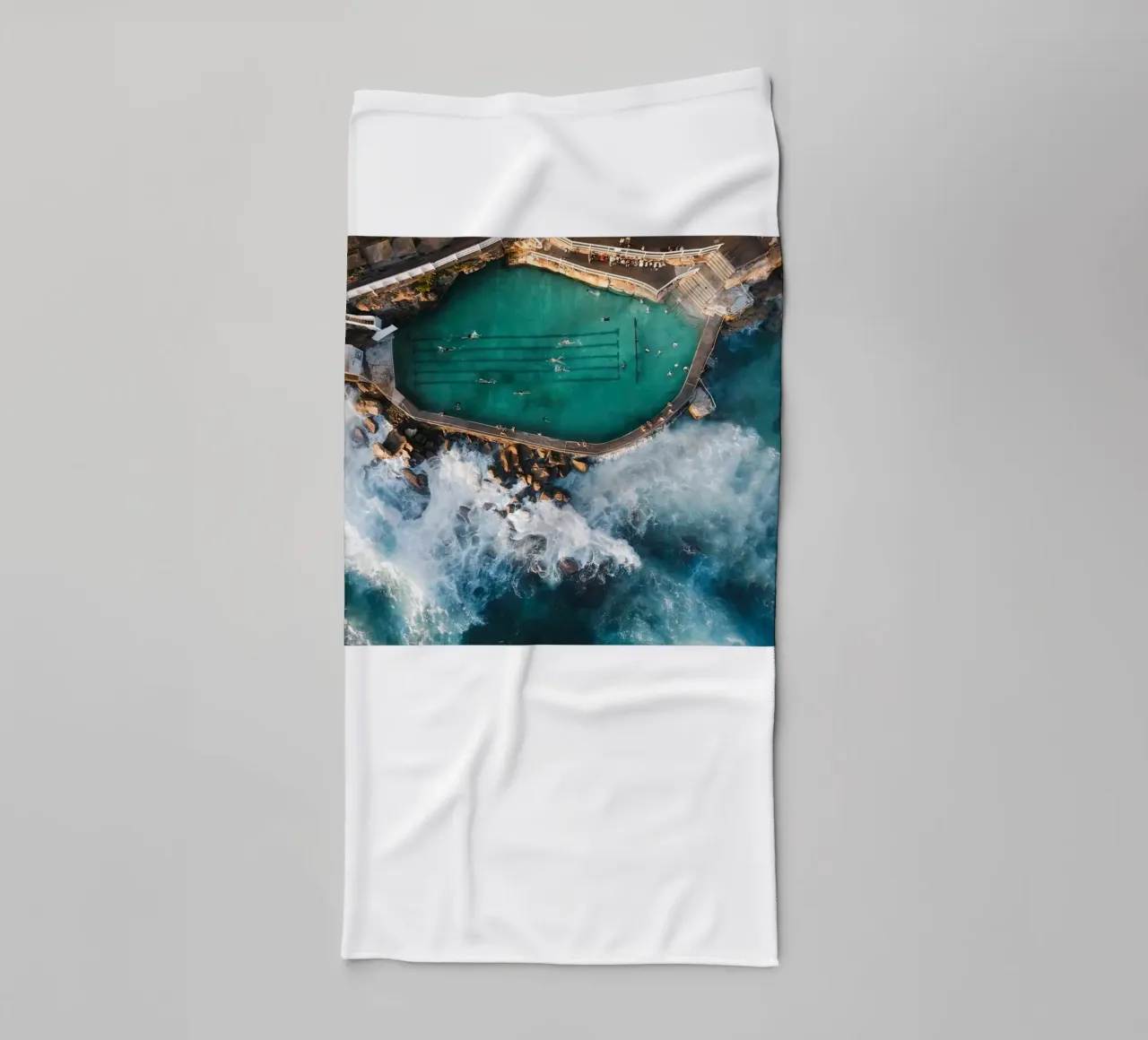 Bronte Beach Rock Pool towel by Slim Aarons Vintage
