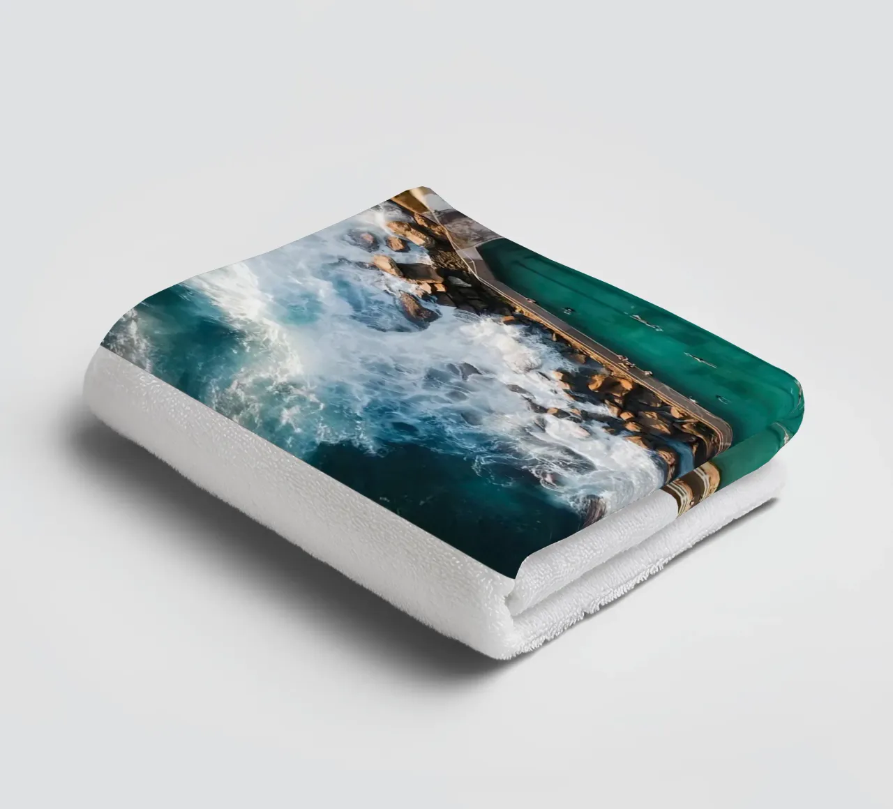 Bronte Beach Rock Pool towel by Slim Aarons Vintage