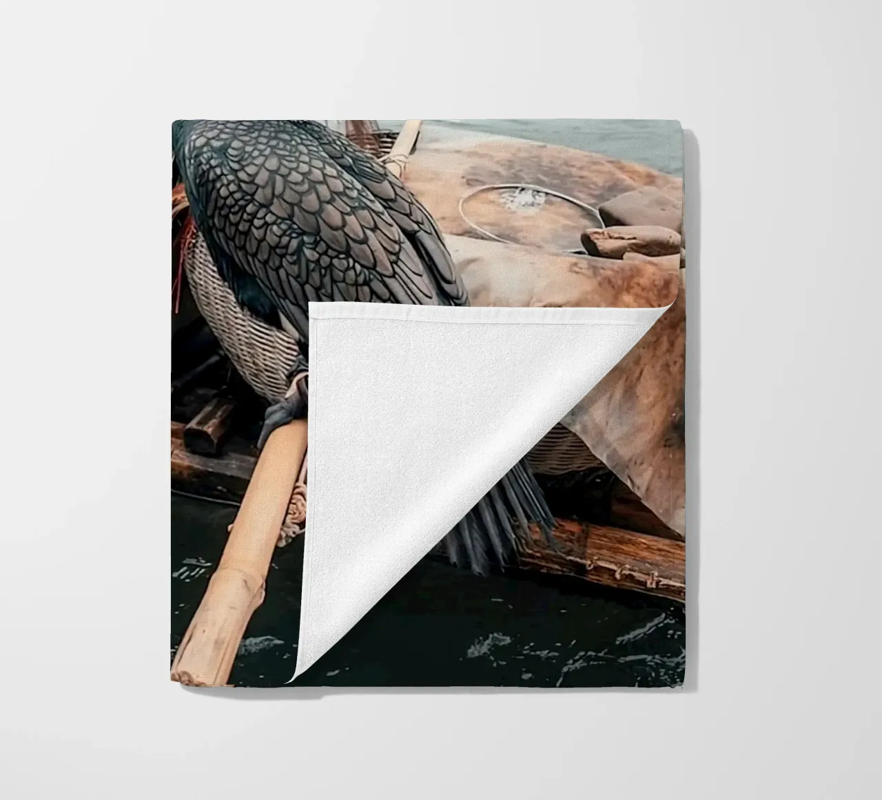 China Li Traditional Chinise beach towel by Slim Aarons Vintage