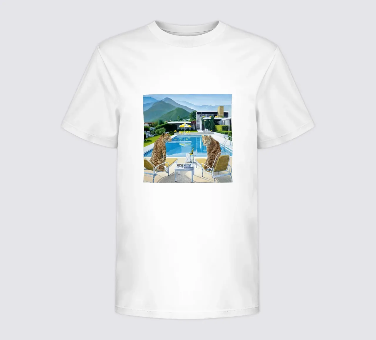 Tiger Pool Side Slim aarons t-shirt enfant de Slim Aarons Vintage