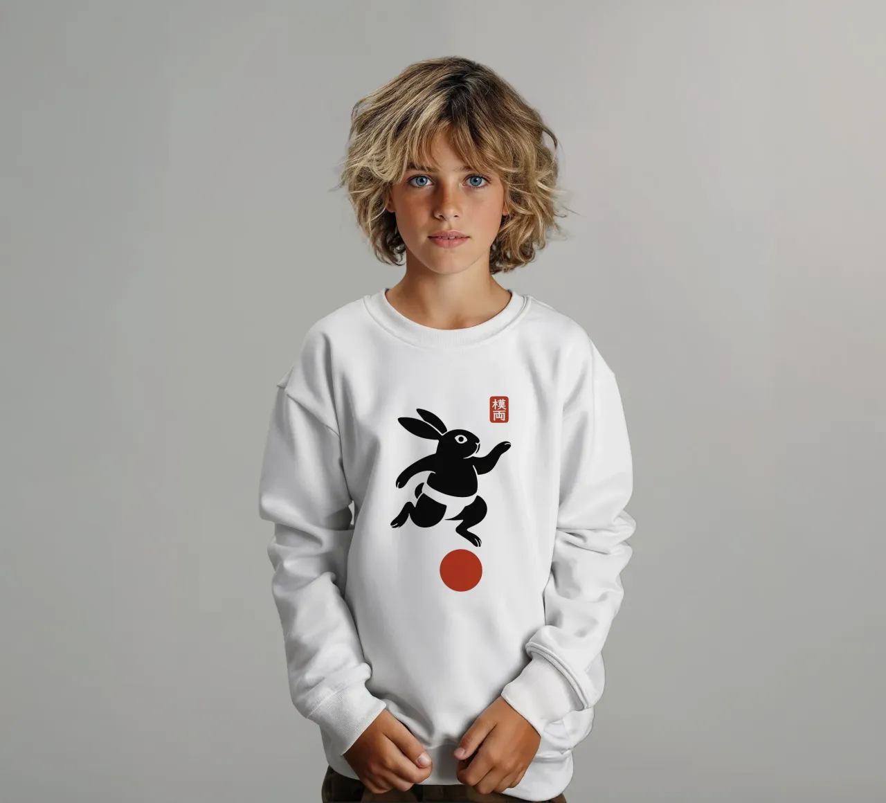 Equilibrio del coniglio fortunato felpa bambino da Moqro Home Decoration