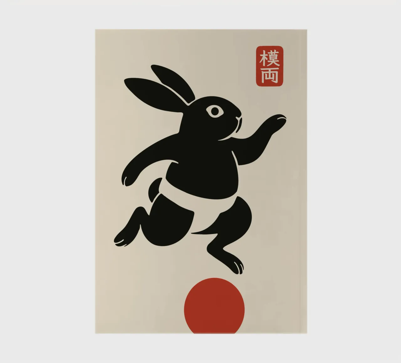 Balancing lucky rabbit notebook by Moqro Home Decoration