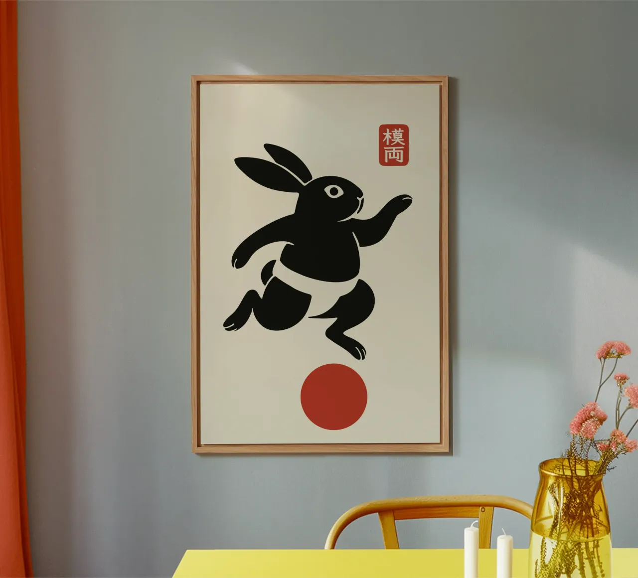 Balancing lucky rabbit forex plate by Moqro Home Decoration