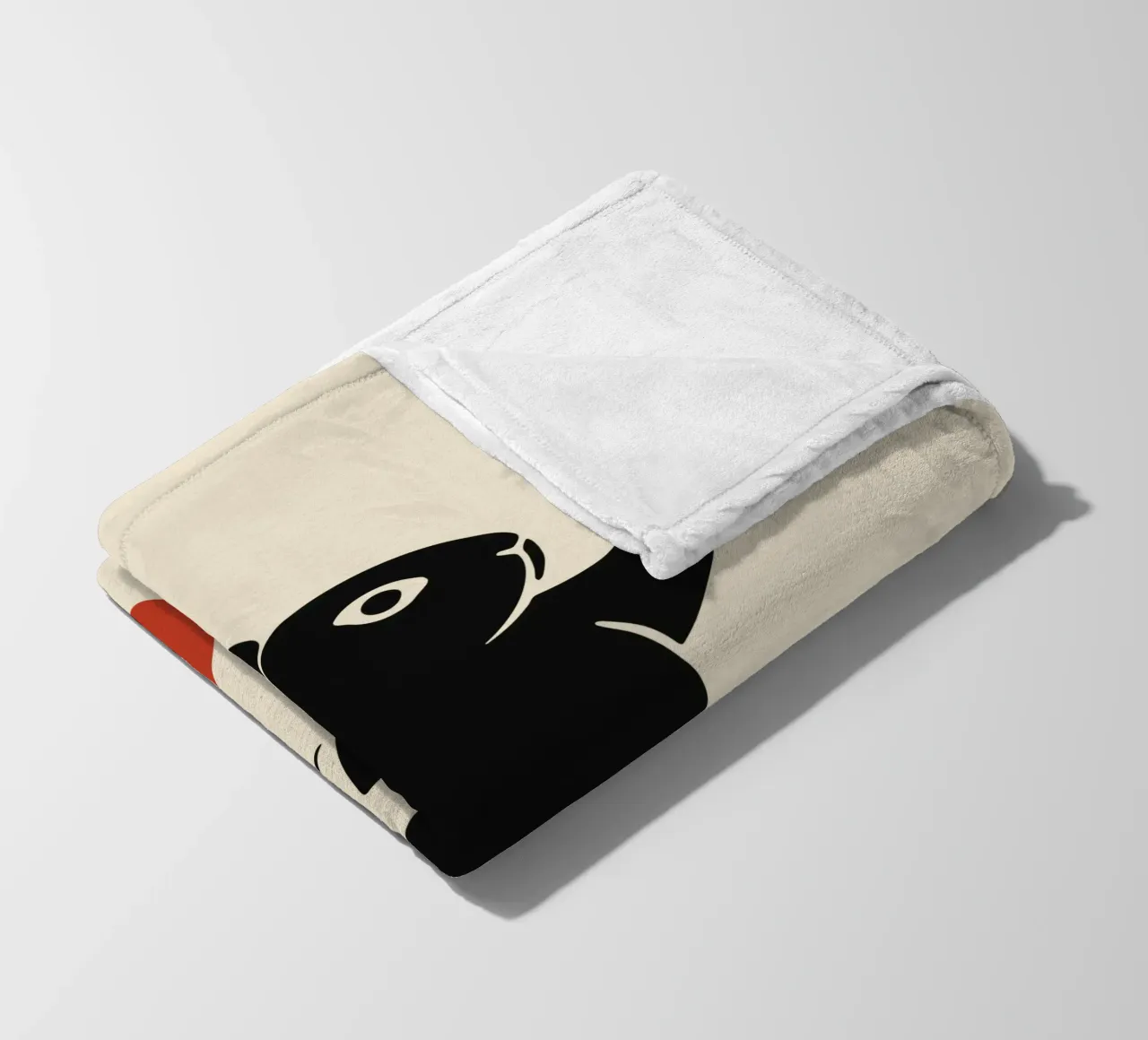 Balancing lucky rabbit fleece blanket by Moqro Home Decoration