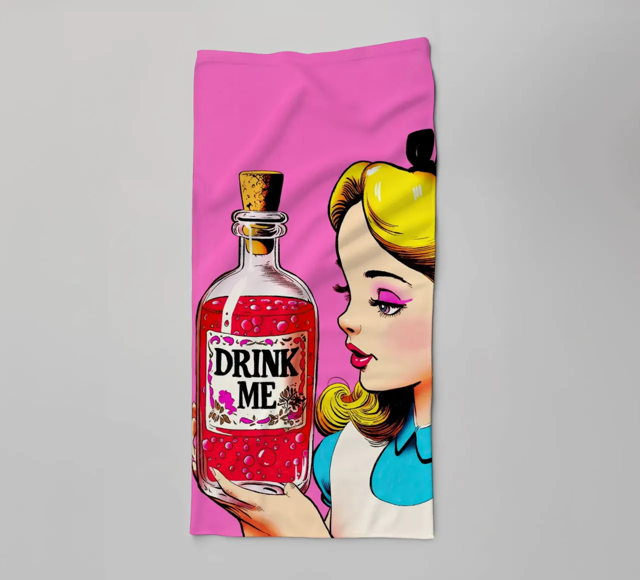 Alice “Drink Me” asciugamano da bagno da lucasmeier