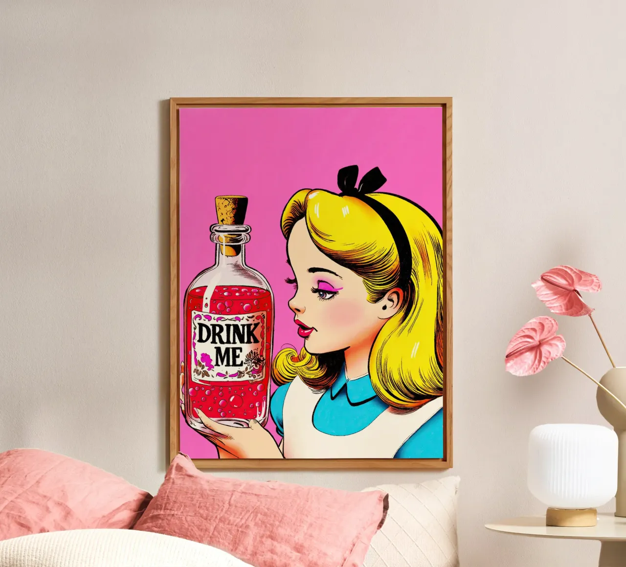 Alice “Drink Me” alluminio dibond da lucasmeier