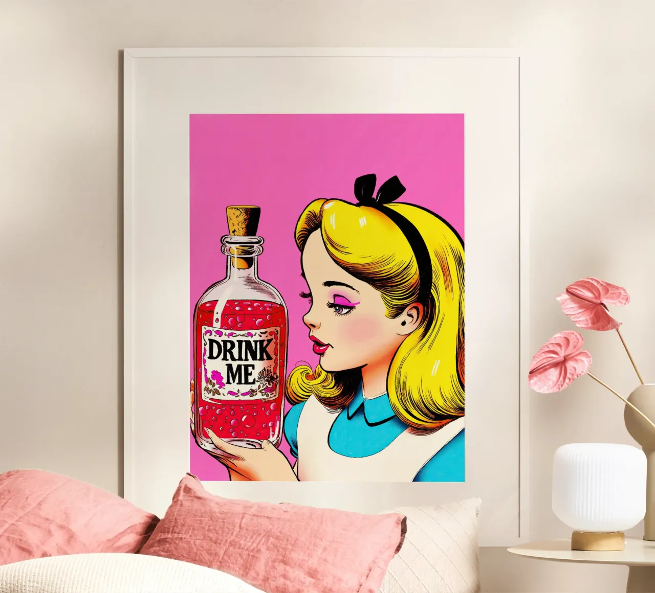 Alice “Drink Me” carta hahnemühle da lucasmeier
