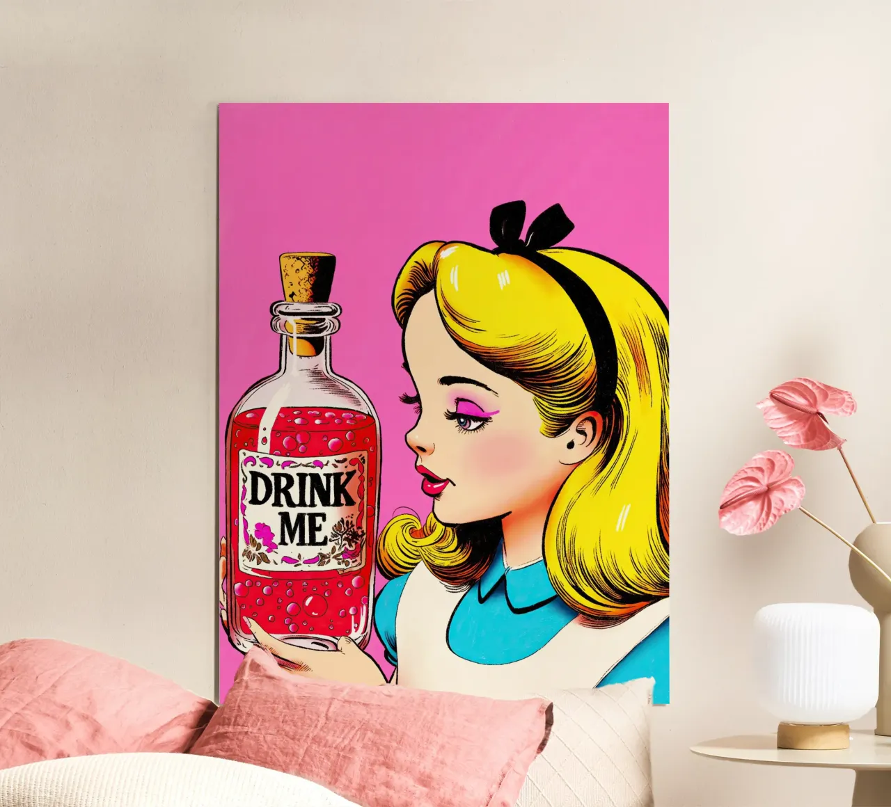 Alice “Drink Me” carta hahnemühle da lucasmeier