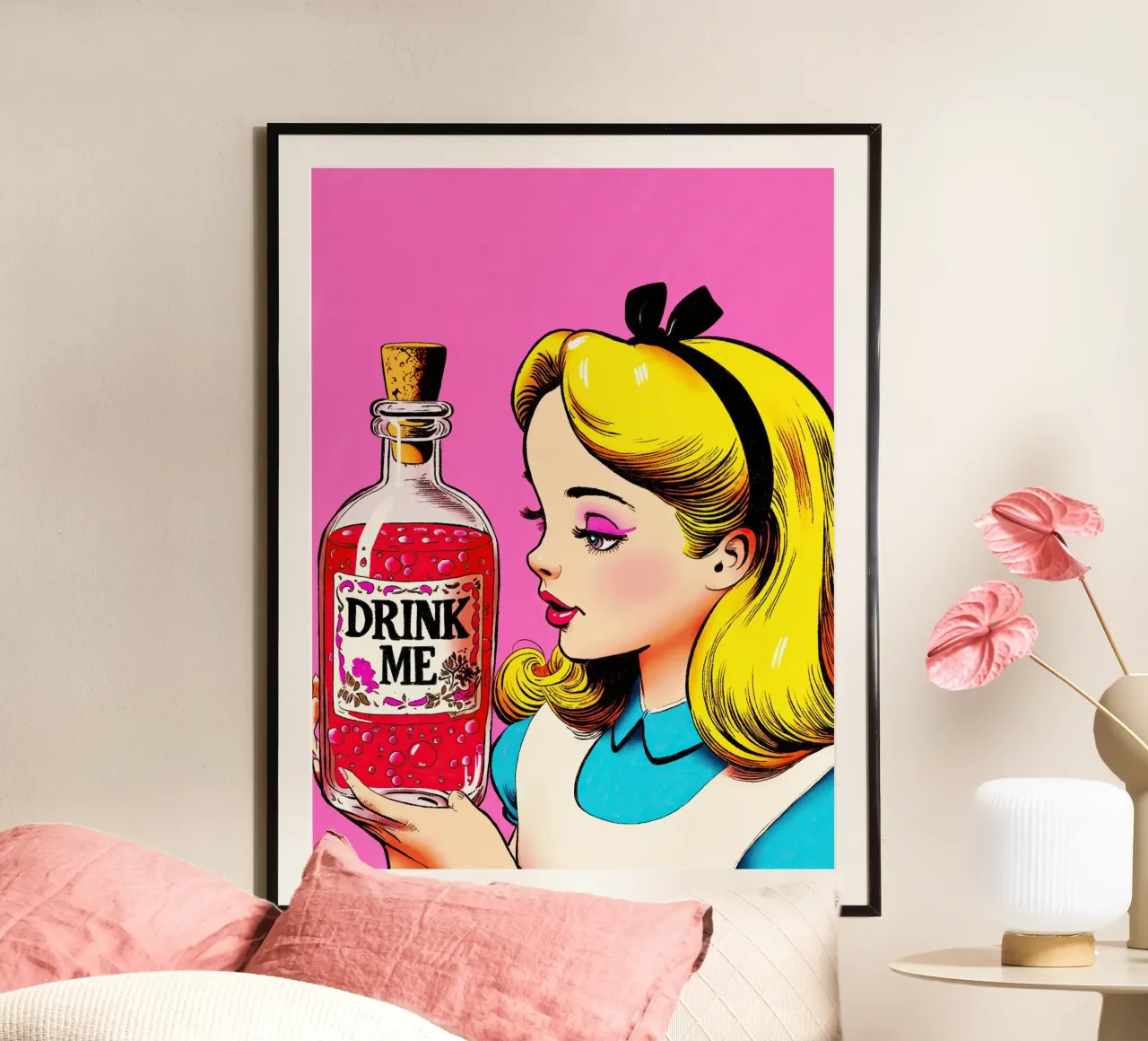Alice “Drink Me” carta hahnemühle da lucasmeier