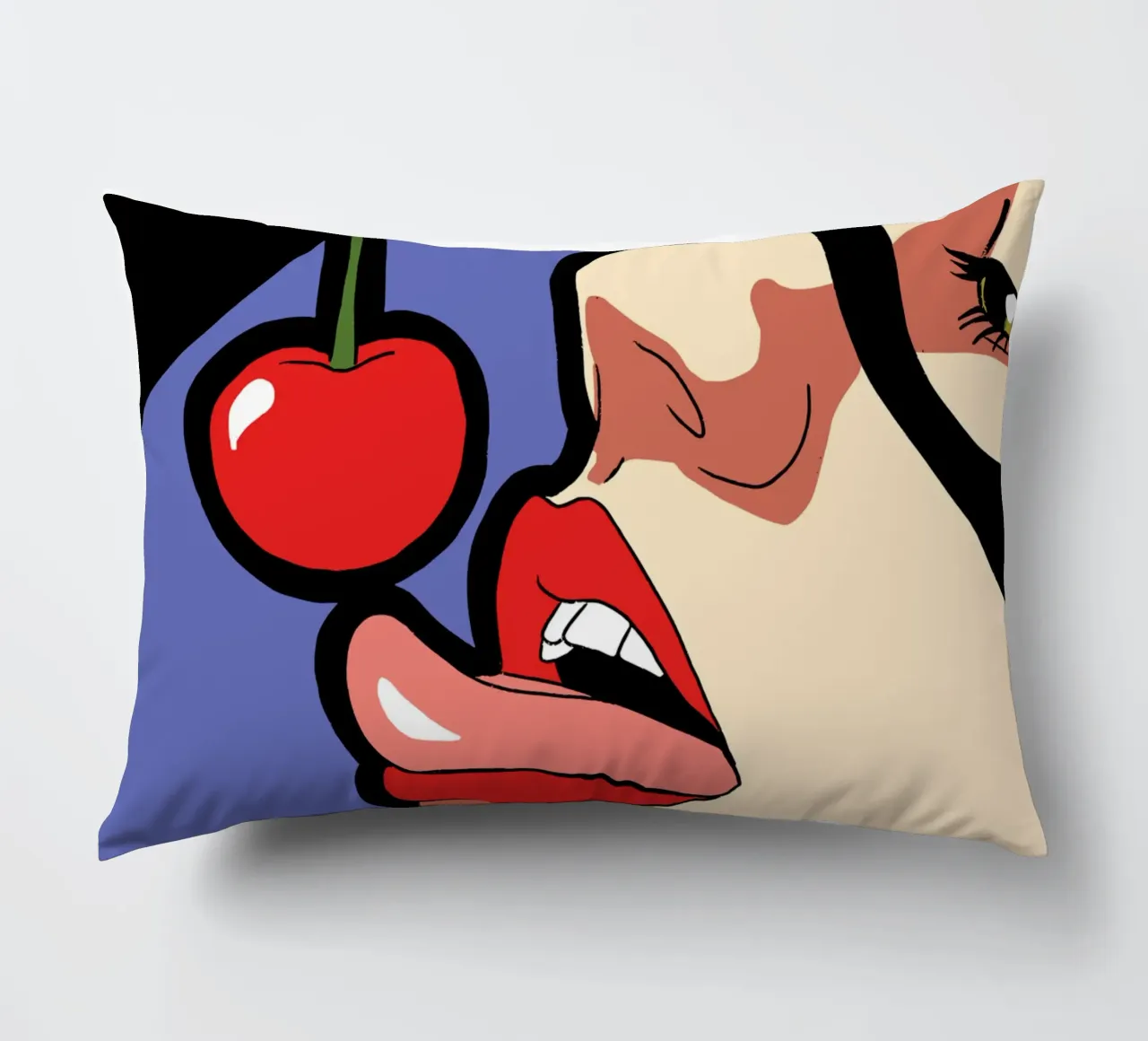 Catwoman Cherry Pop decorative cushion by lucasmeier