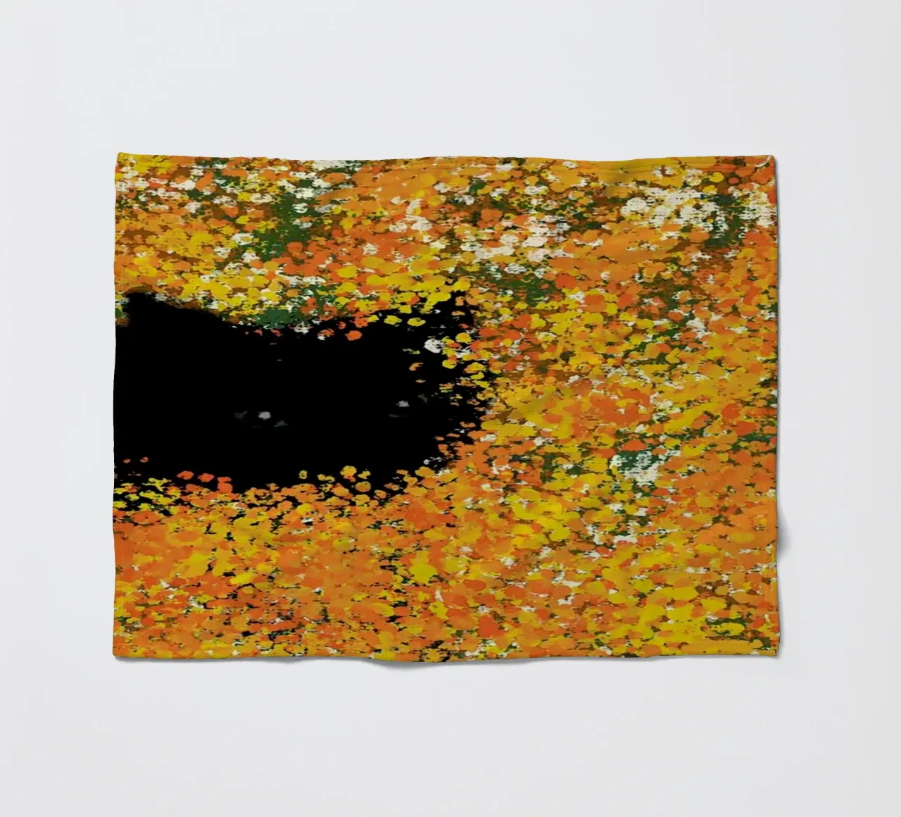 Autumn Leaves fleece blanket by Duong Tu Tran