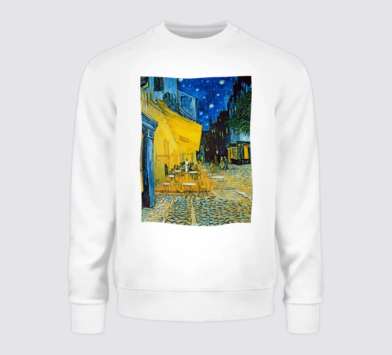 Terrace of a Café at Night sweatshirt by ashcraft shop