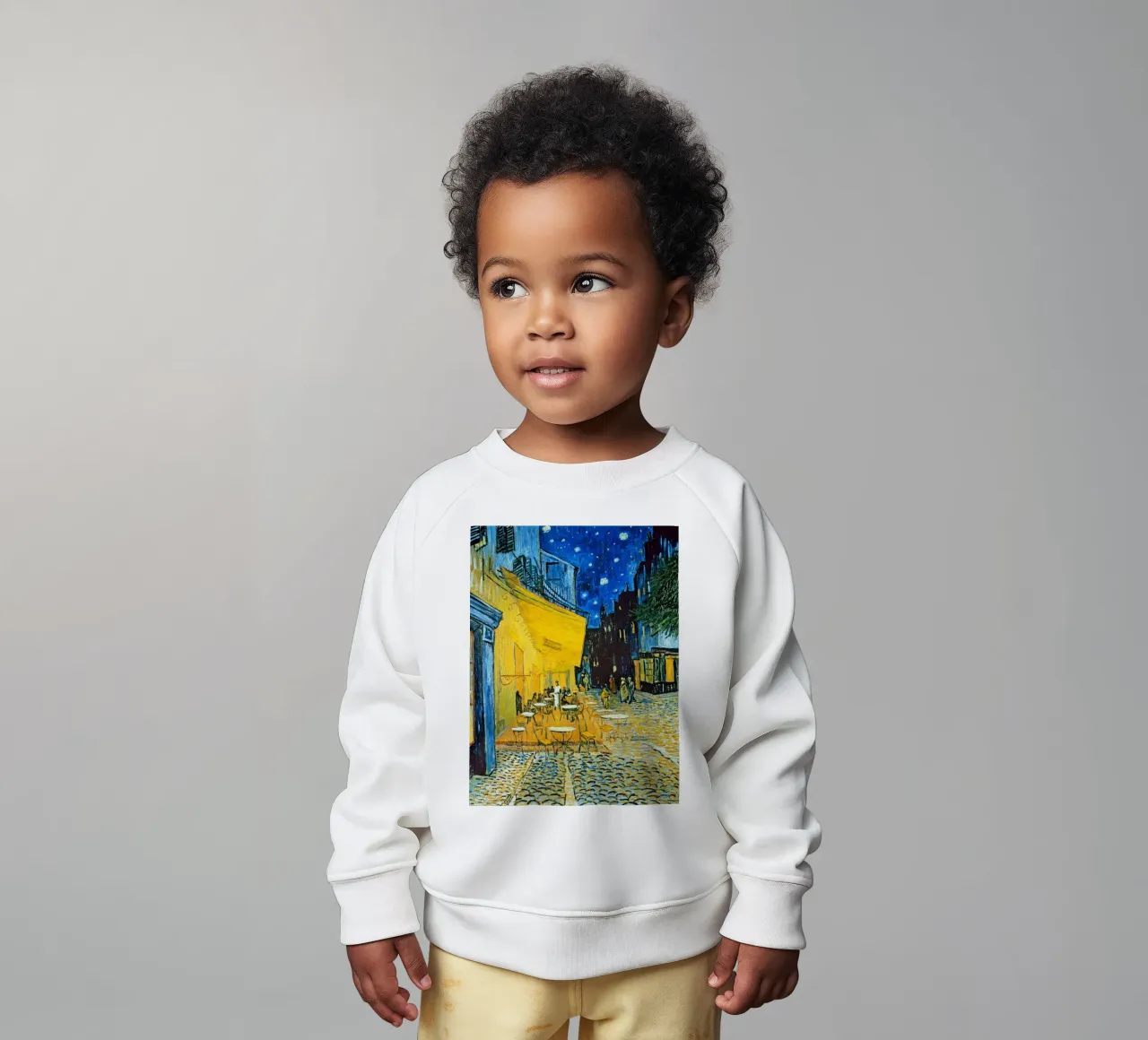 Terrazza di un caffè di notte felpa neonato da ashcraft shop