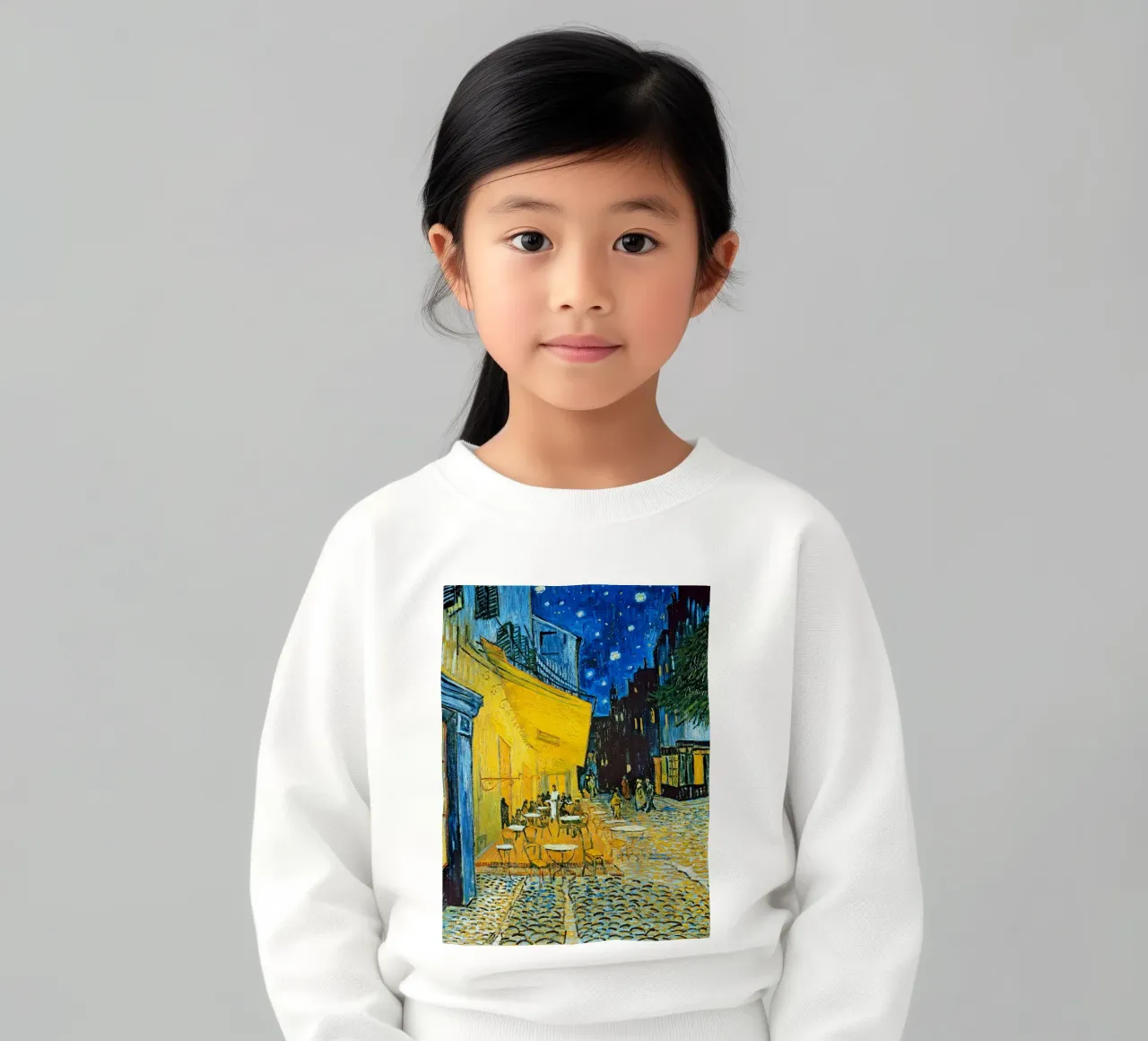 Terrazza di un caffè di notte felpa bambino da ashcraft shop