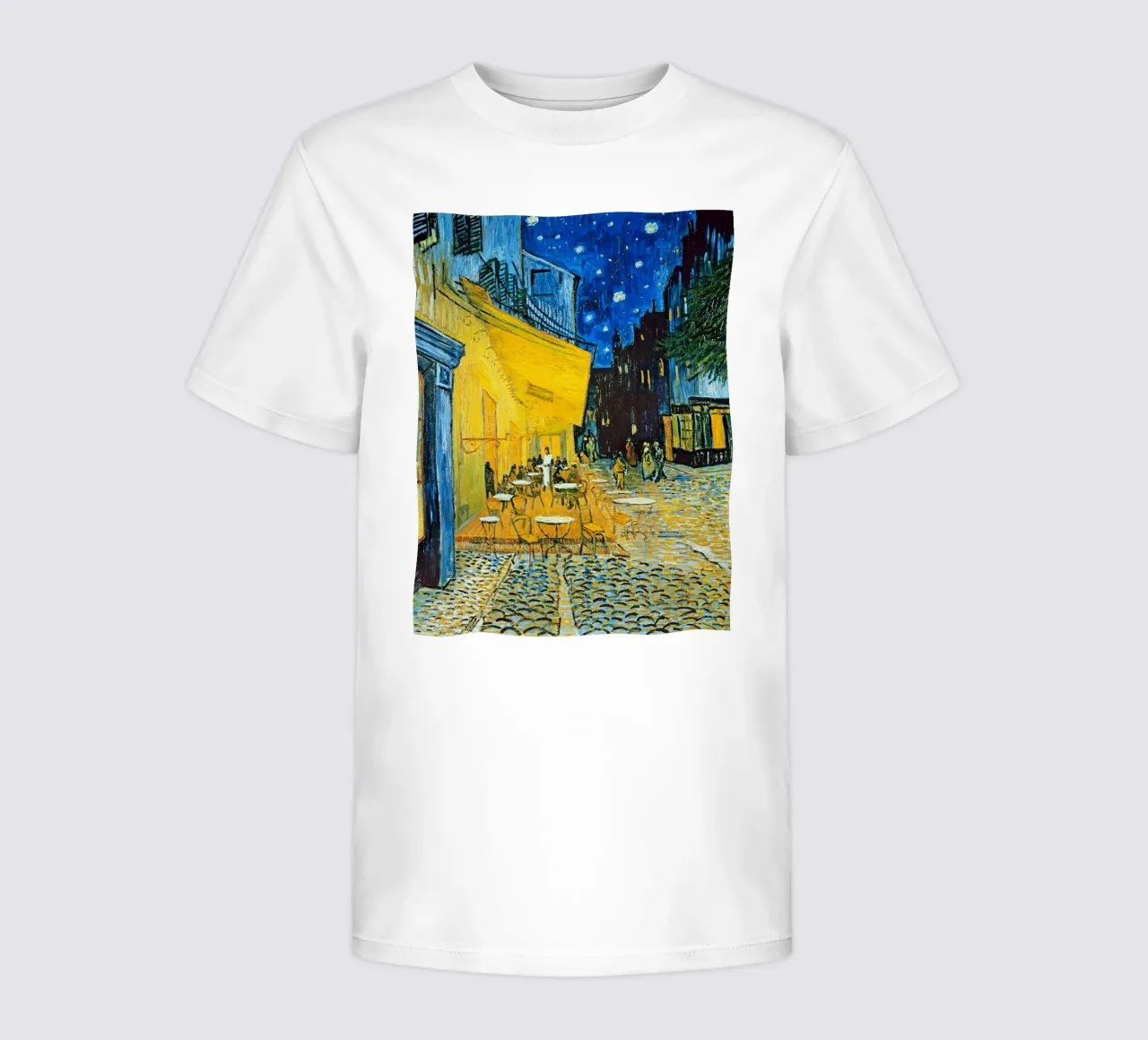 Terrazza di un caffè di notte t-shirt bambini da ashcraft shop