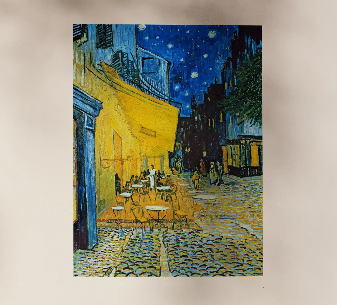 Terrazza di un caffè di notte pellicola backlit da ashcraft shop