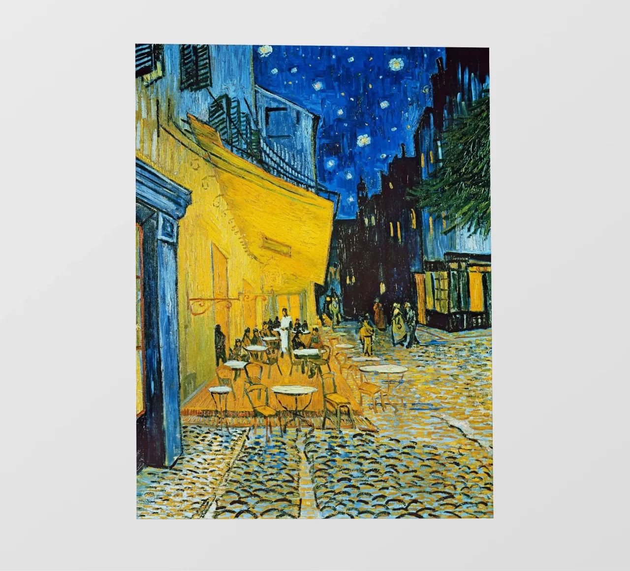 Terrazza di un caffè di notte telo in pvc da ashcraft shop