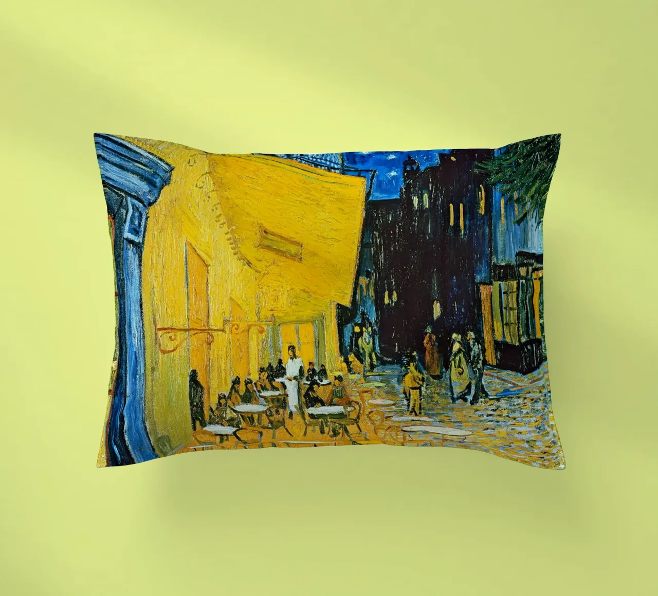 Terrazza di un caffè di notte cuscino da ashcraft shop