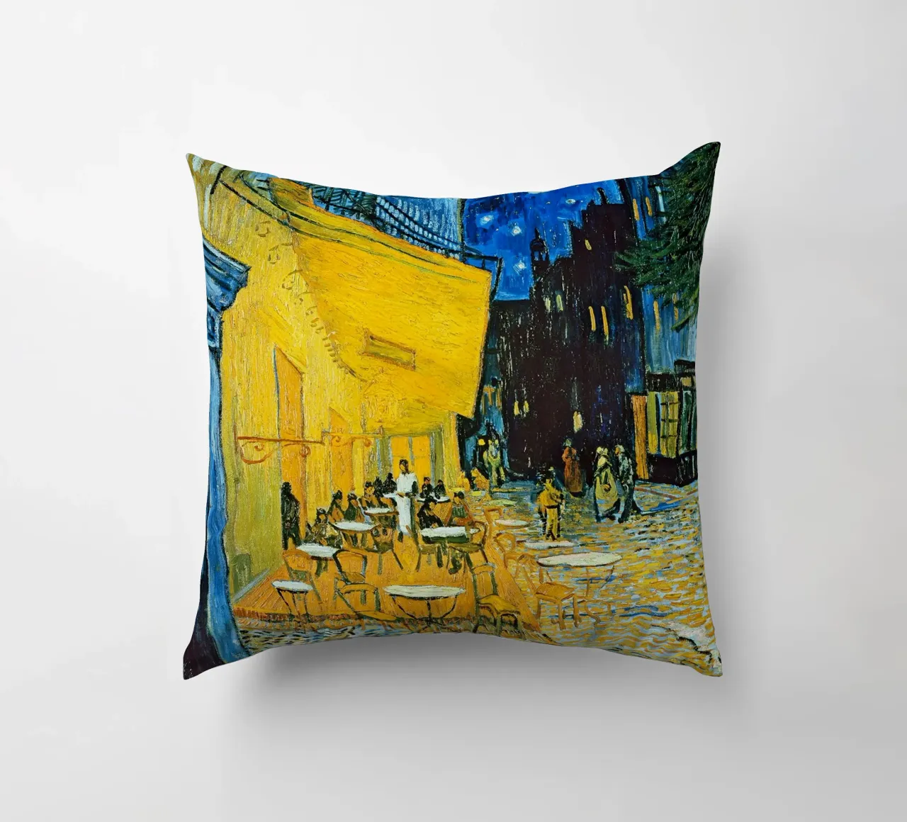 Terrazza di un caffè di notte cuscino da ashcraft shop