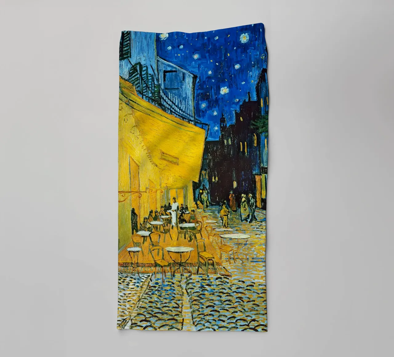 Terrazza di un caffè di notte asciugamano da bagno da ashcraft shop