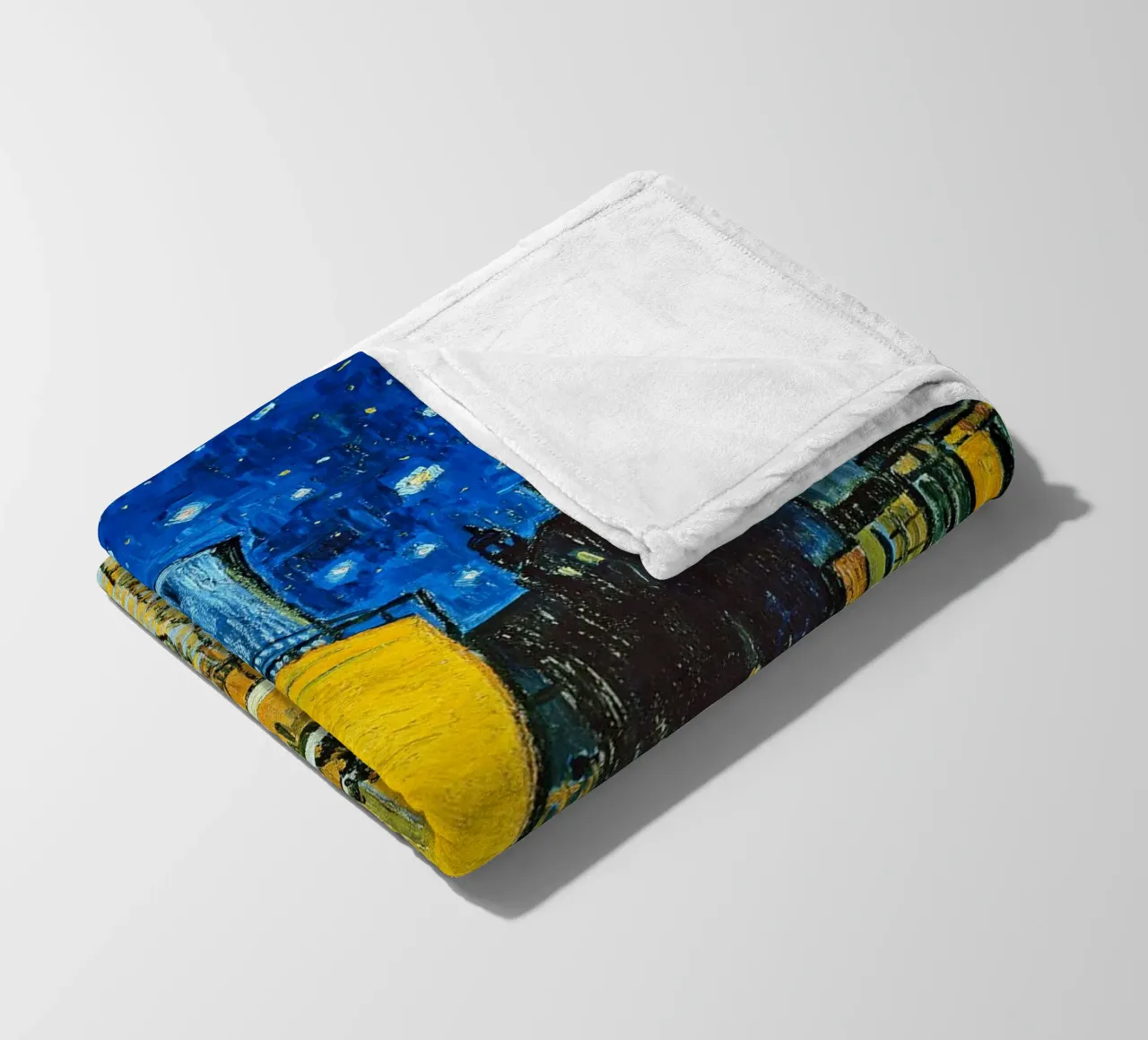 Terrazza di un caffè di notte coperta in pile da ashcraft shop