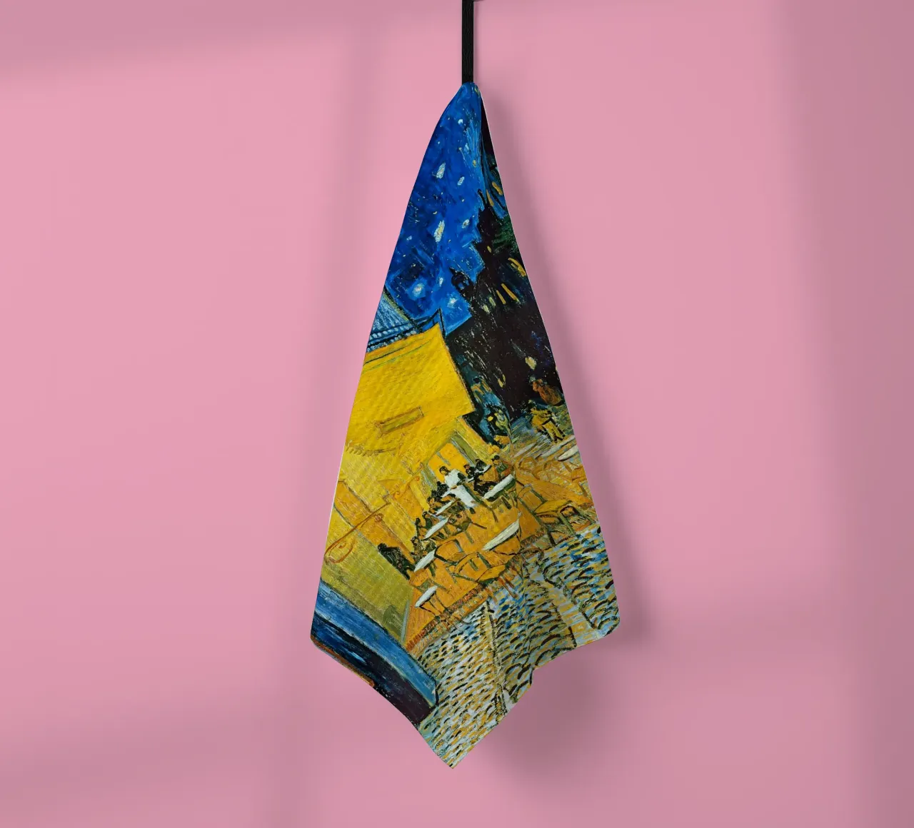 Terrazza di un caffè di notte canovaccio da cucina da ashcraft shop