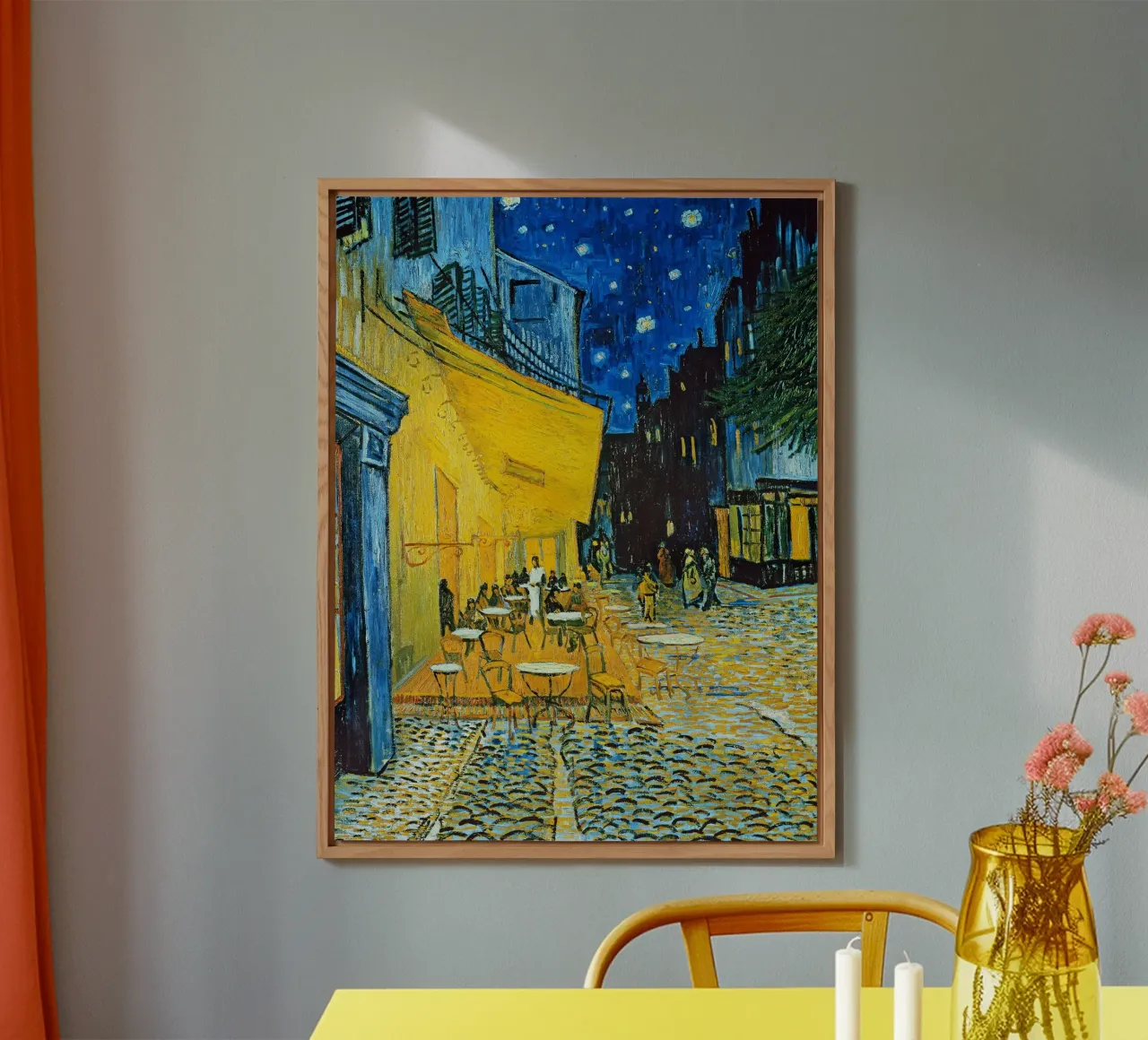 Terrazza di un caffè di notte alluminio dibond da ashcraft shop