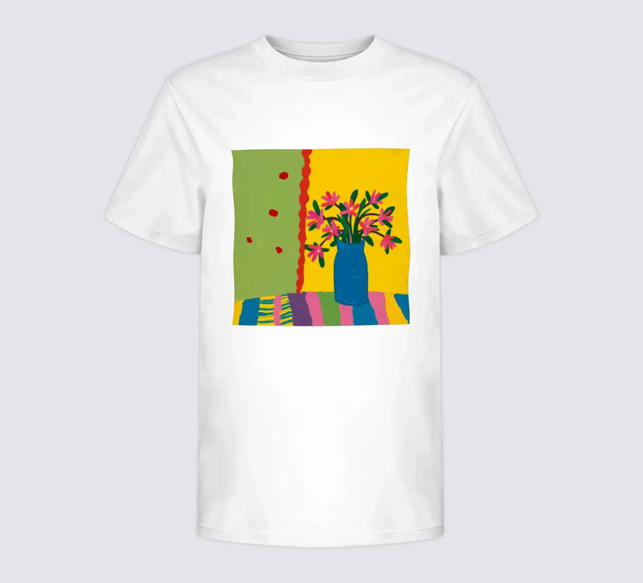 Rainbow Rug Blooms kids t-shirt by Tiga Bersama