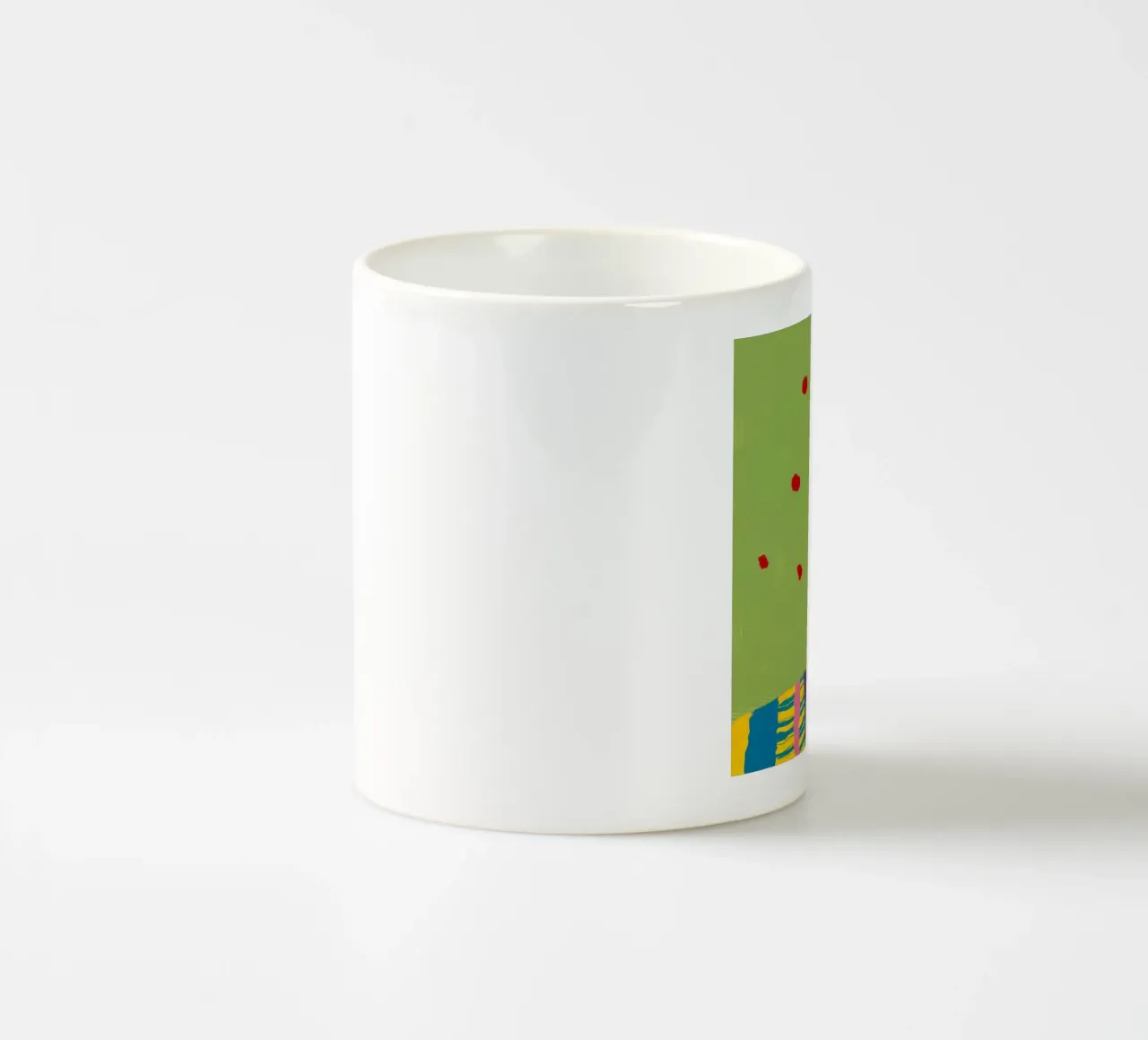Il tappeto arcobaleno fiorisce tazza in ceramica da Tiga Bersama