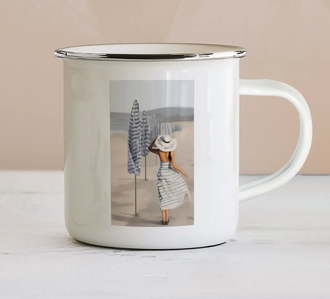 Sussurri del mare tazza in smalto da Verse