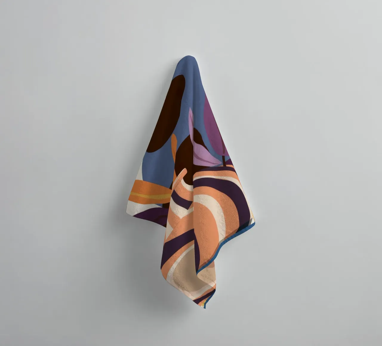 Abstract Vase Swirl towel by Tiga Bersama