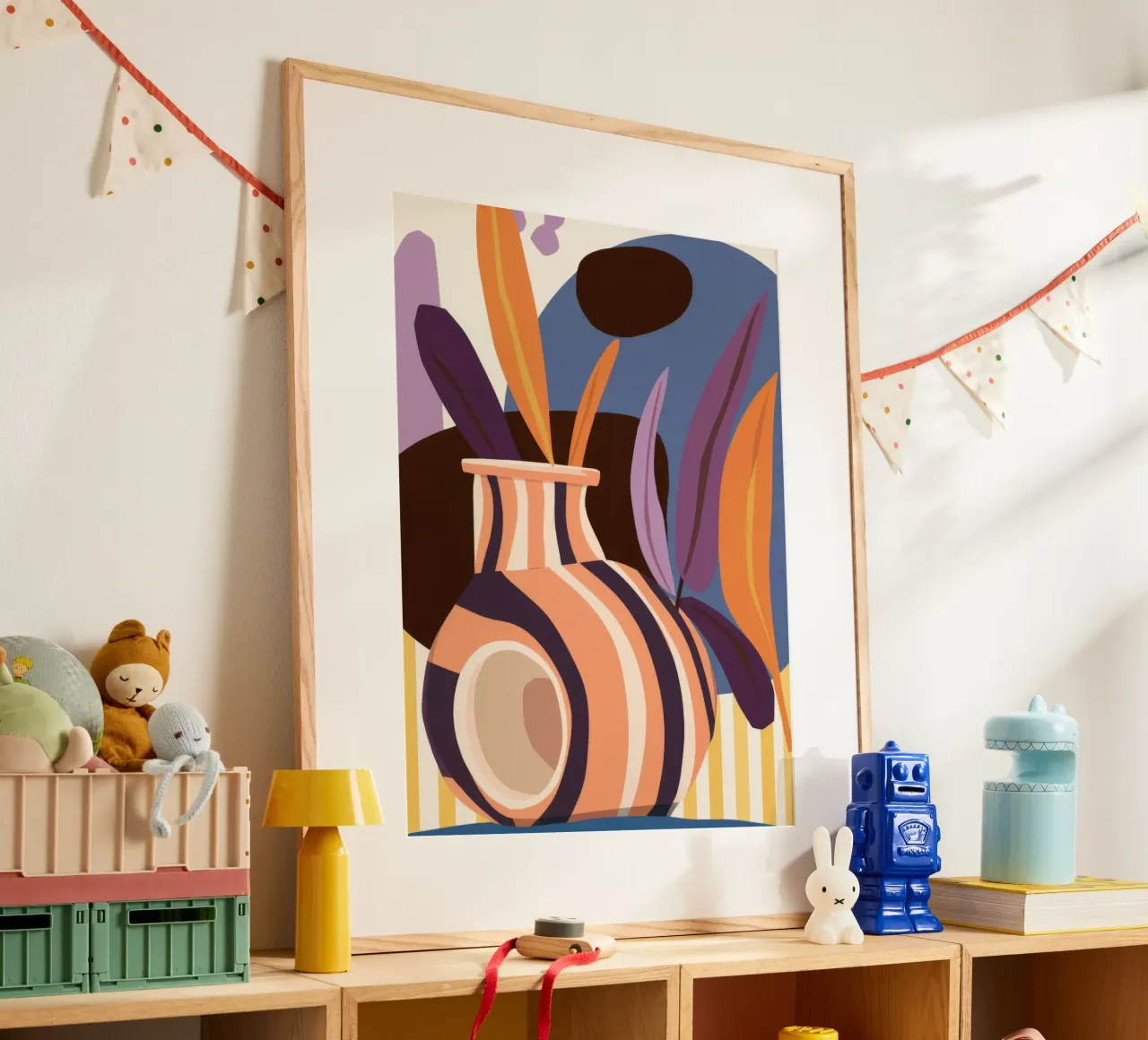 Abstract Vase Swirl hahnemühle by Tiga Bersama