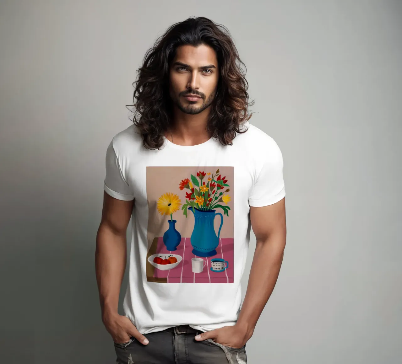 Azure Pitcher Simplicity t-shirt by Fable Tempa