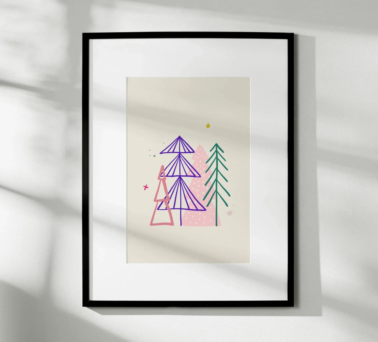 Winter Forest Poster von KRUTH DESIGN