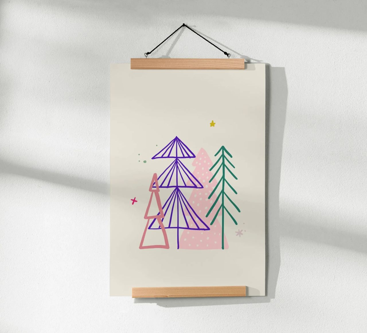 Winter Forest Poster von KRUTH DESIGN