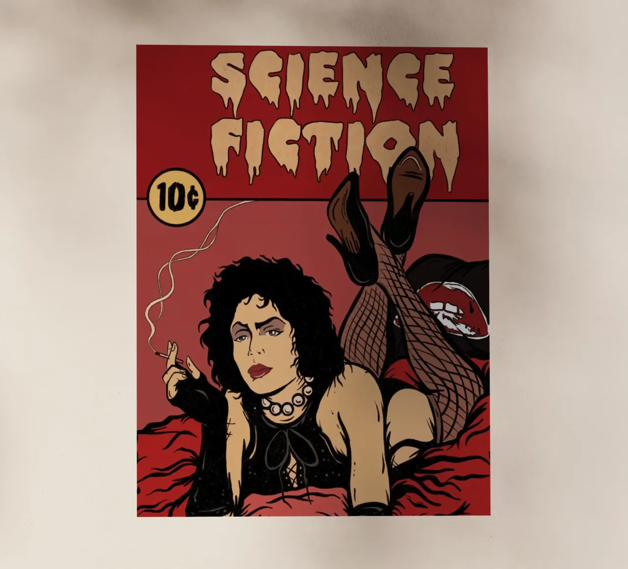 Frank N Furter x Pulp Fiction pellicola backlit da lucasmeier