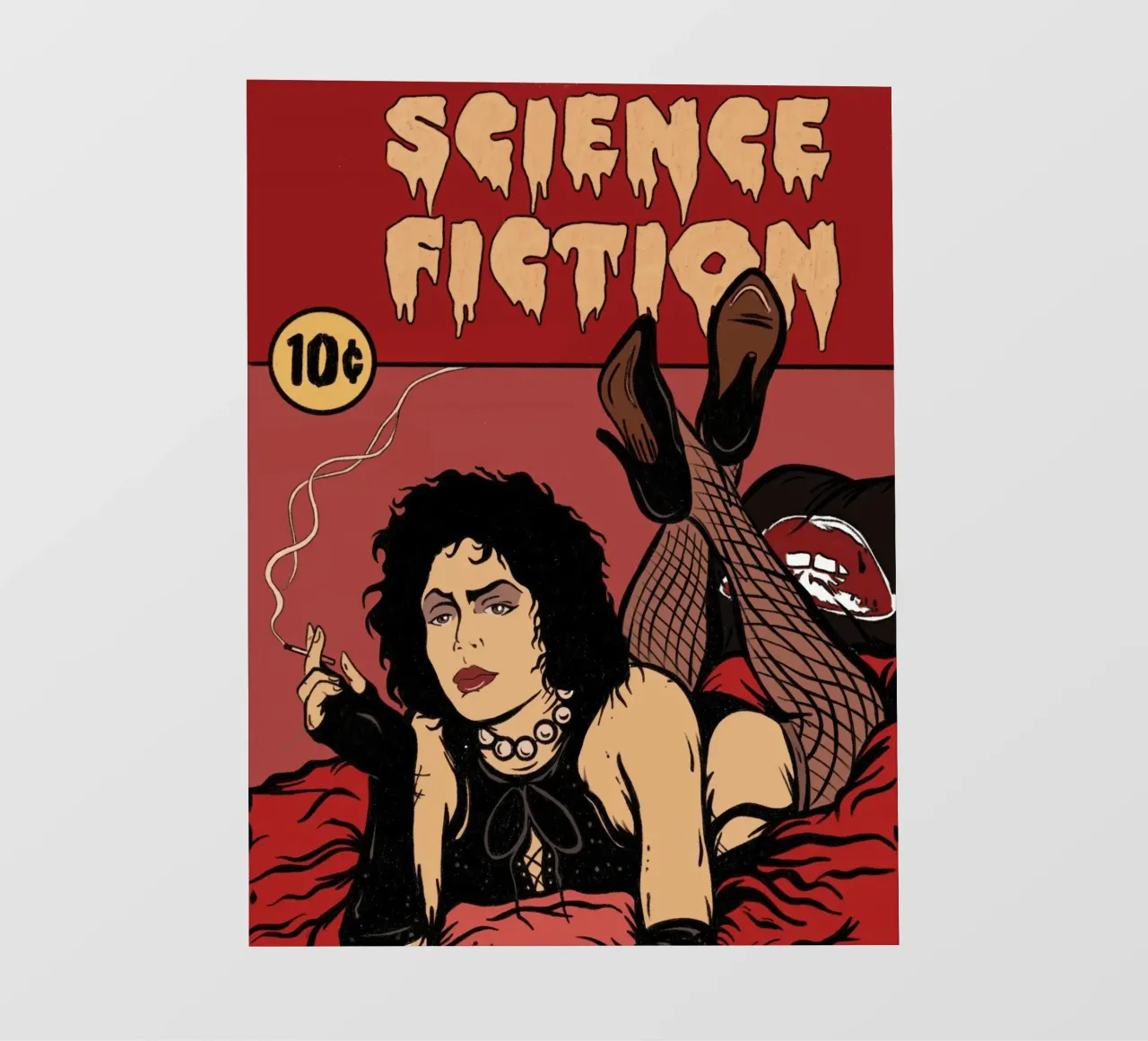 Frank N Furter x Pulp Fiction pellicola backlit da lucasmeier