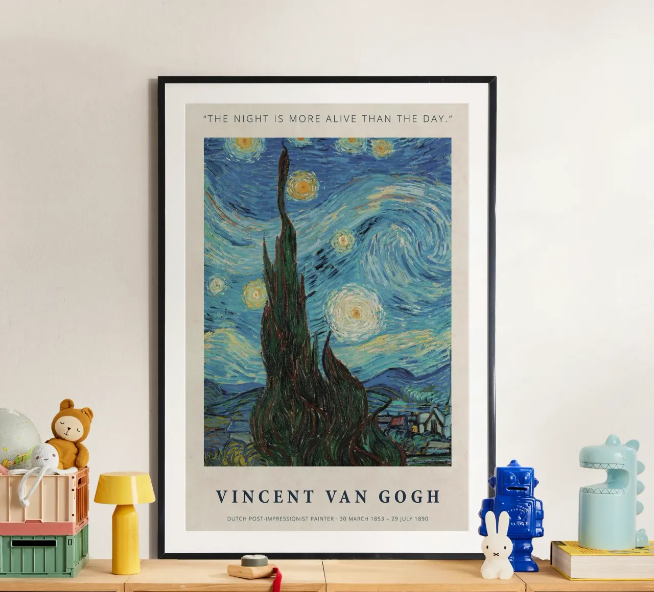 La notte è più viva del giorno poster da ashcraft shop