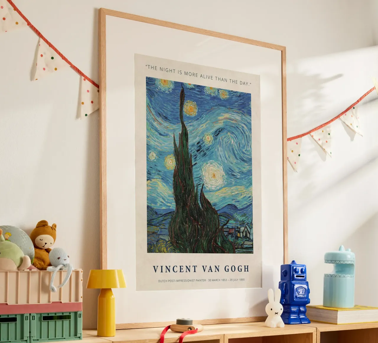 La notte è più viva del giorno poster da ashcraft shop