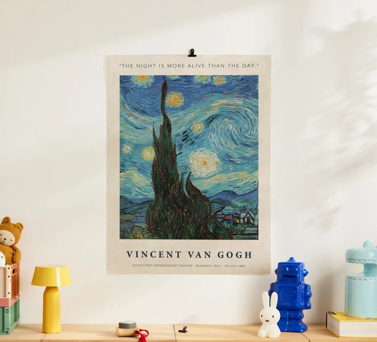 La notte è più viva del giorno poster da ashcraft shop