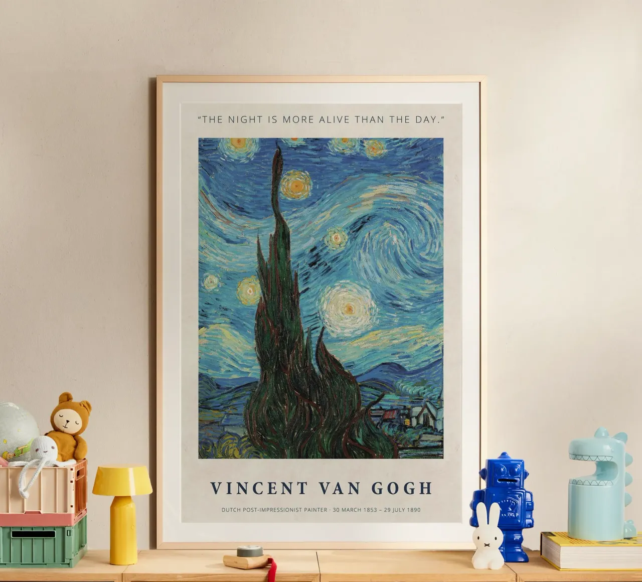 La notte è più viva del giorno poster da ashcraft shop