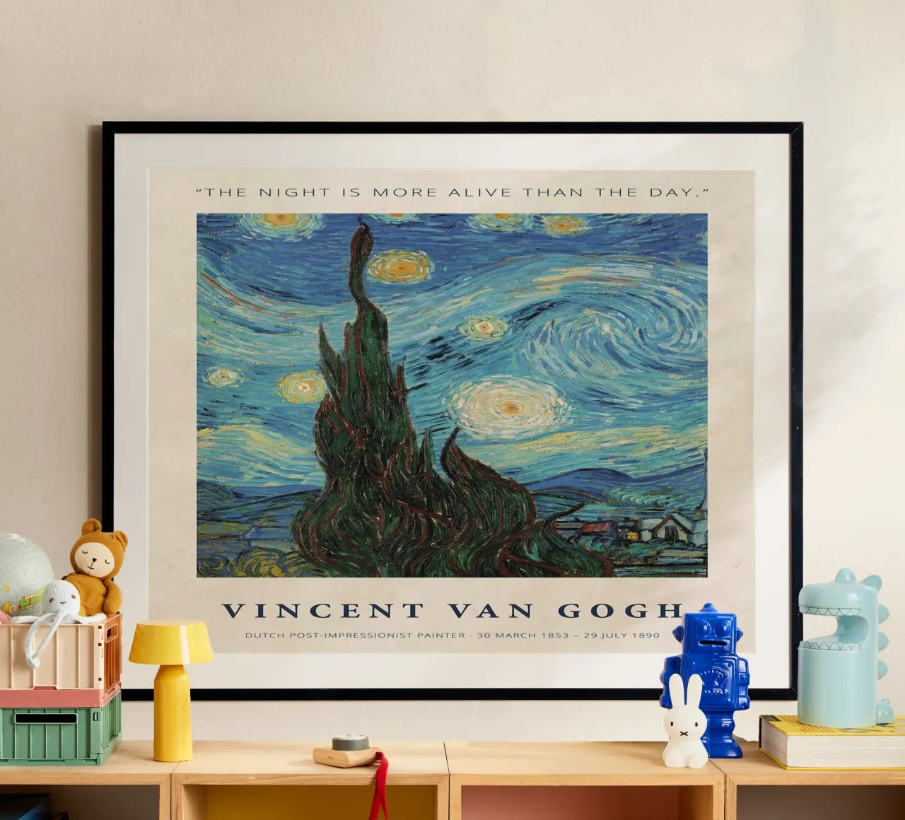 La notte è più viva del giorno poster da ashcraft shop