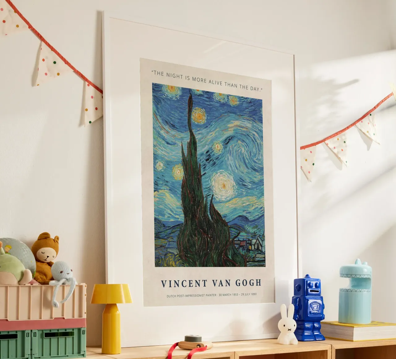 La notte è più viva del giorno poster da ashcraft shop