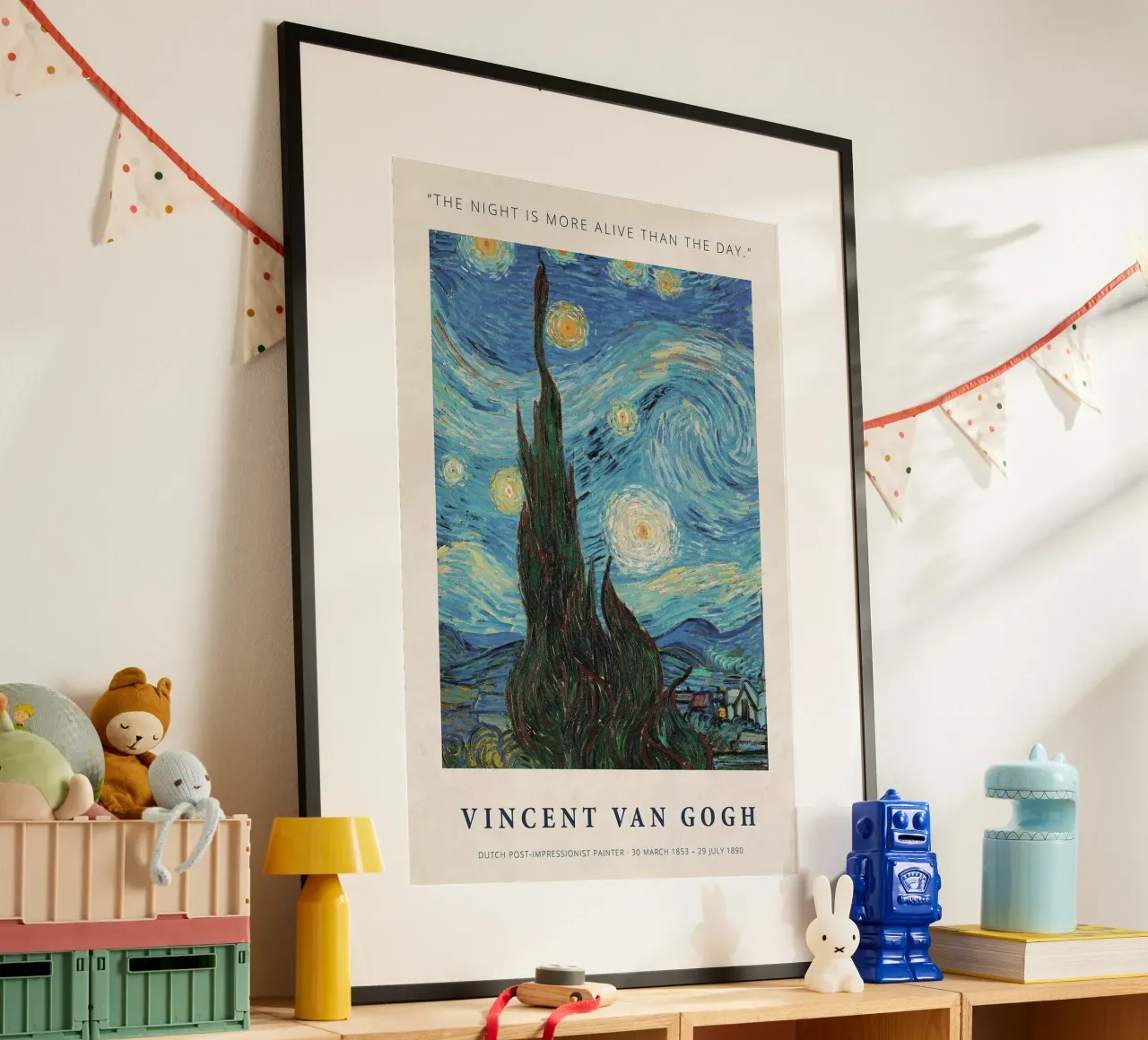 La notte è più viva del giorno poster da ashcraft shop